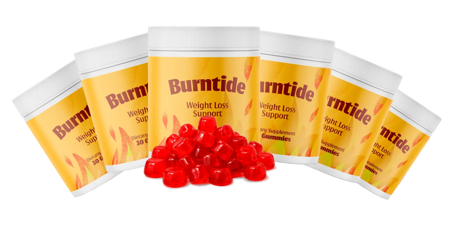 Six-bottle pack of Burntide